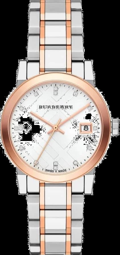 Montre Femme Burberry BU9214 Heritage Acier Bicolore et Cristaux Swarovski