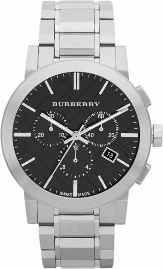 Montre Burberry BU9351 homme cadran noir bracelet acier inoxydable