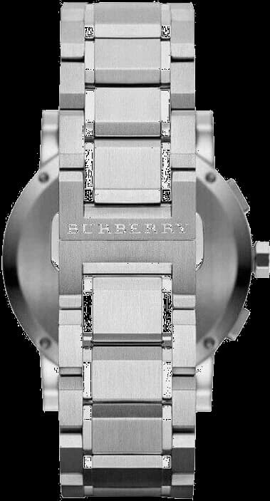 Montre Burberry BU9380 homme verso boîtier argent