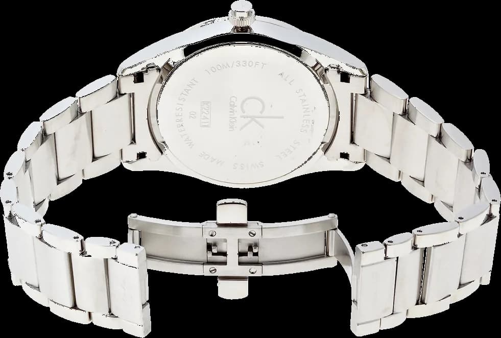 Montre Calvin Klein K2241120 homme détail cadran argent