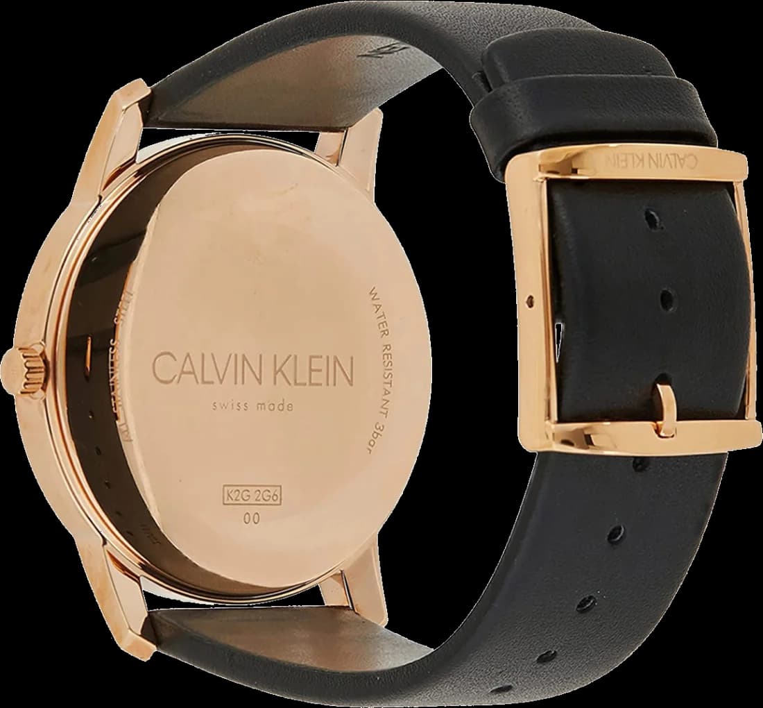 Montre Calvin Klein K2G2G6CZ homme détail cadran noir