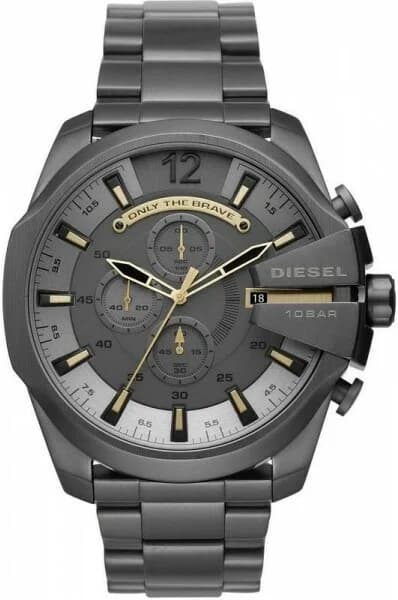 Diesel DZ4466 Mega Chief profil bracelet acier inoxydable gris
