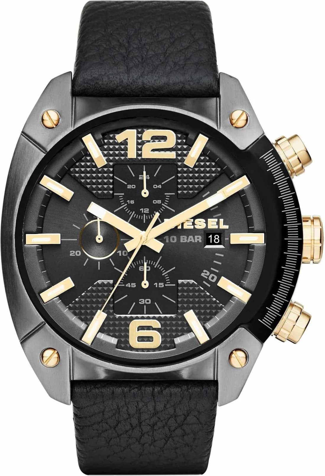 Montre Diesel DZ4572 homme détail cadran noir