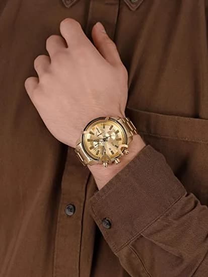 Montre Diesel DZ4573 homme verso boîtier or
