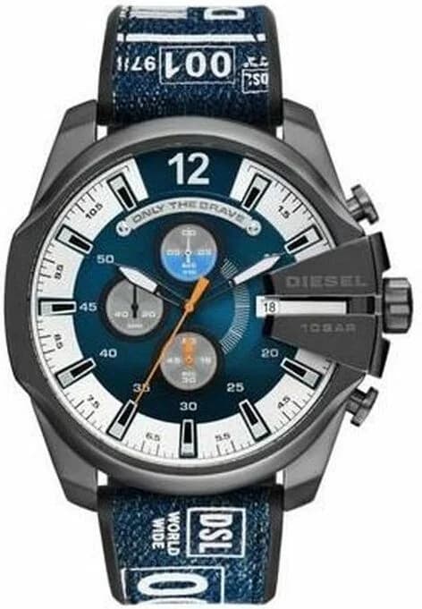 Montre Homme Diesel DZ4594 Griffed avec bracelet en cuir rouge