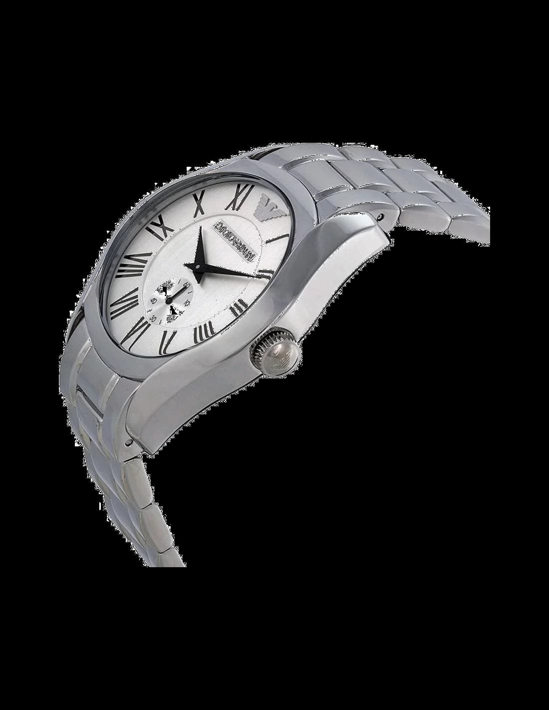 Emporio Armani AR0647 bracelet acier boucle déployante profil latéral