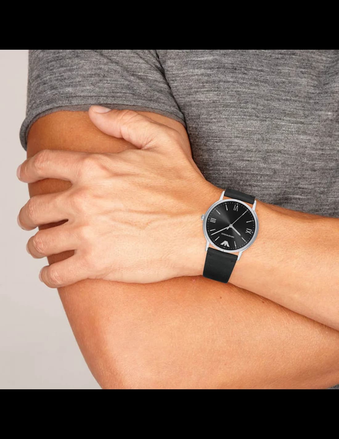 Montre Emporio Armani AR11013 homme verso boîtier argent