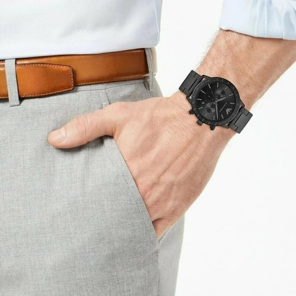 Montre Emporio Armani AR11242 homme verso boîtier noir