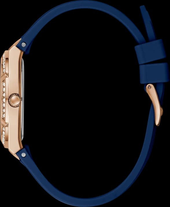 Montre Guess GW0034L4 femme détail cadran bleu