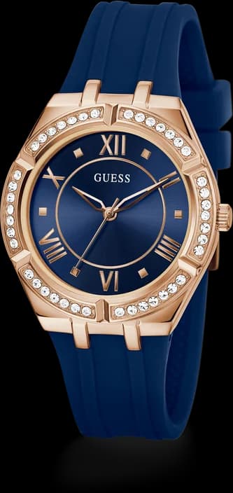 Montre Guess GW0034L4 femme détail bracelet caoutchouc /