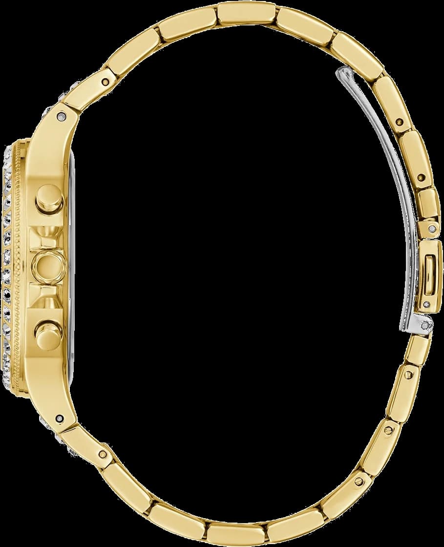 Montre Guess GW0320L2 cadran doré index bâtons chiffres cristaux