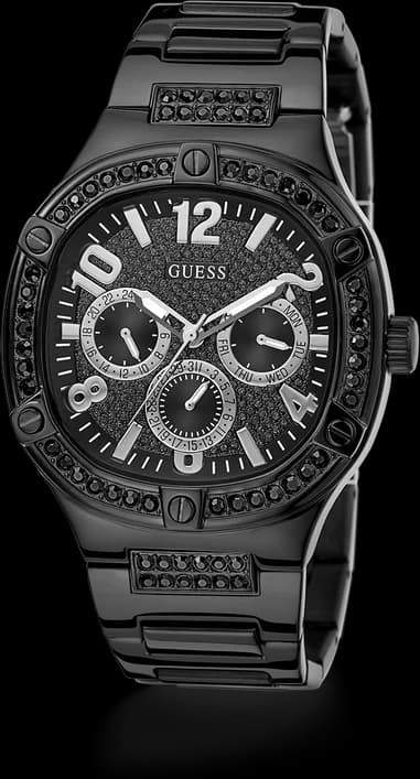 Montre Guess GW0576G3 homme détail bracelet acier inoxydable