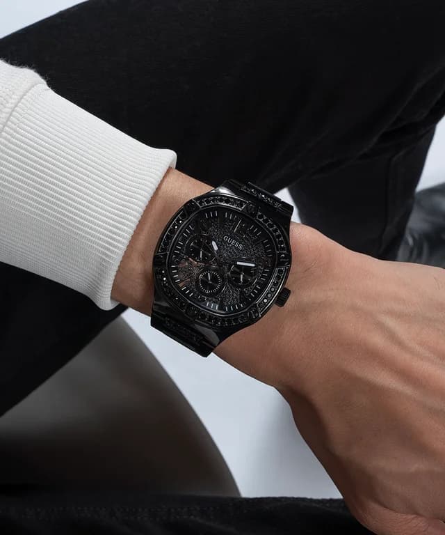 Montre Guess GW0576G3 homme détail bracelet acier inoxydable