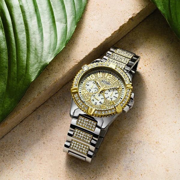 Montre Guess W0799G4 homme verso boîtier argent