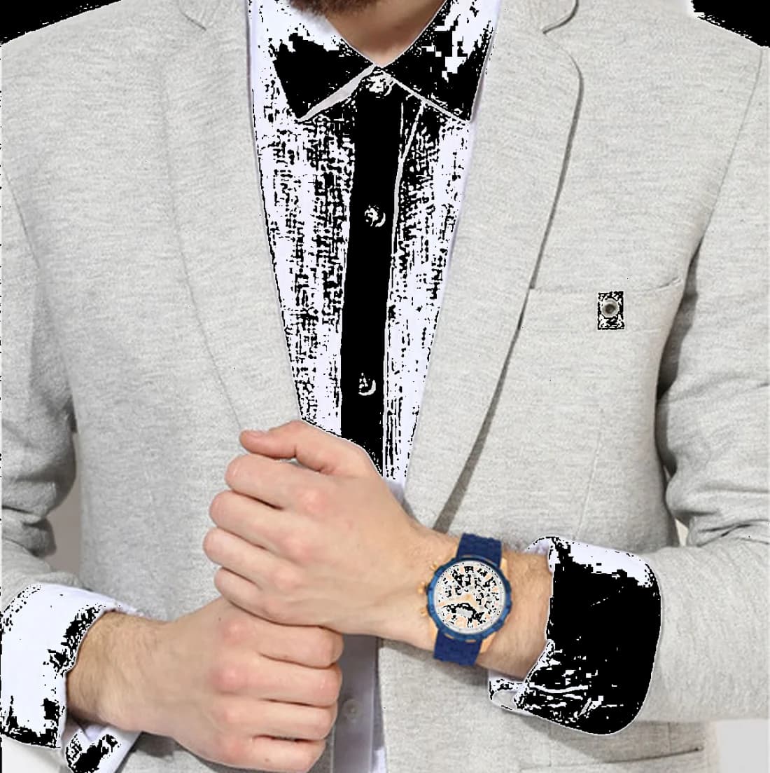 Montre Guess W0864G5 homme vue de profil