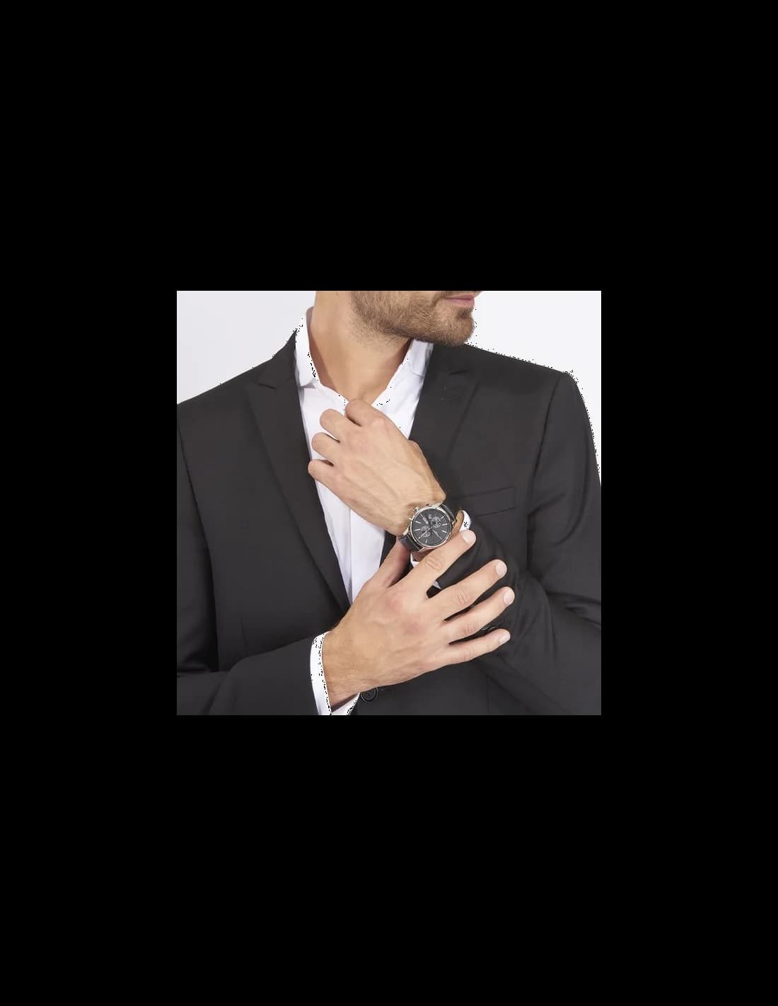 Montre Hugo Boss 1513279 homme détail cadran noir