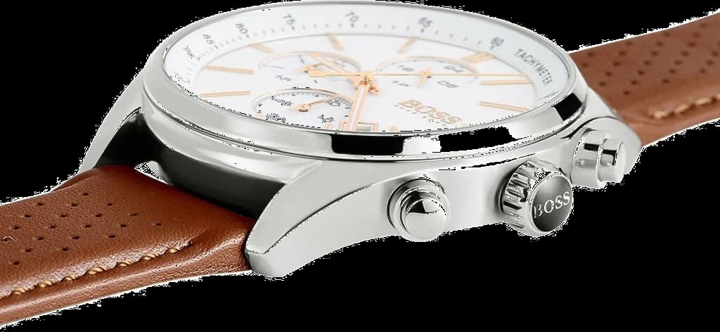 Montre Hugo Boss 1513475 homme détail cadran blanc