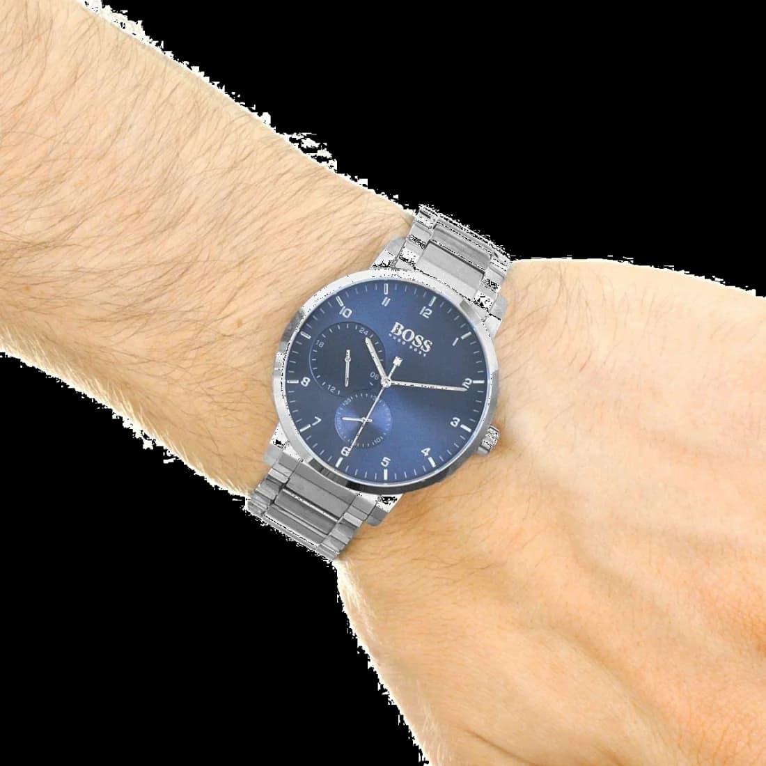 Montre Hugo Boss 1513597 homme détail cadran bleu