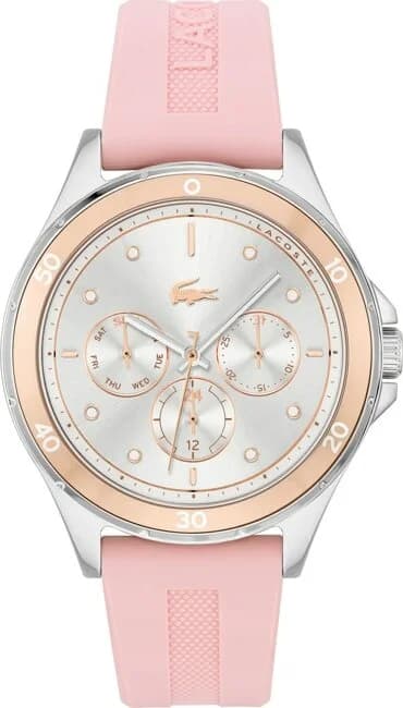 Montre Femme Lacoste Swing 2001245 bracelet silicone rose cadran multifonctions