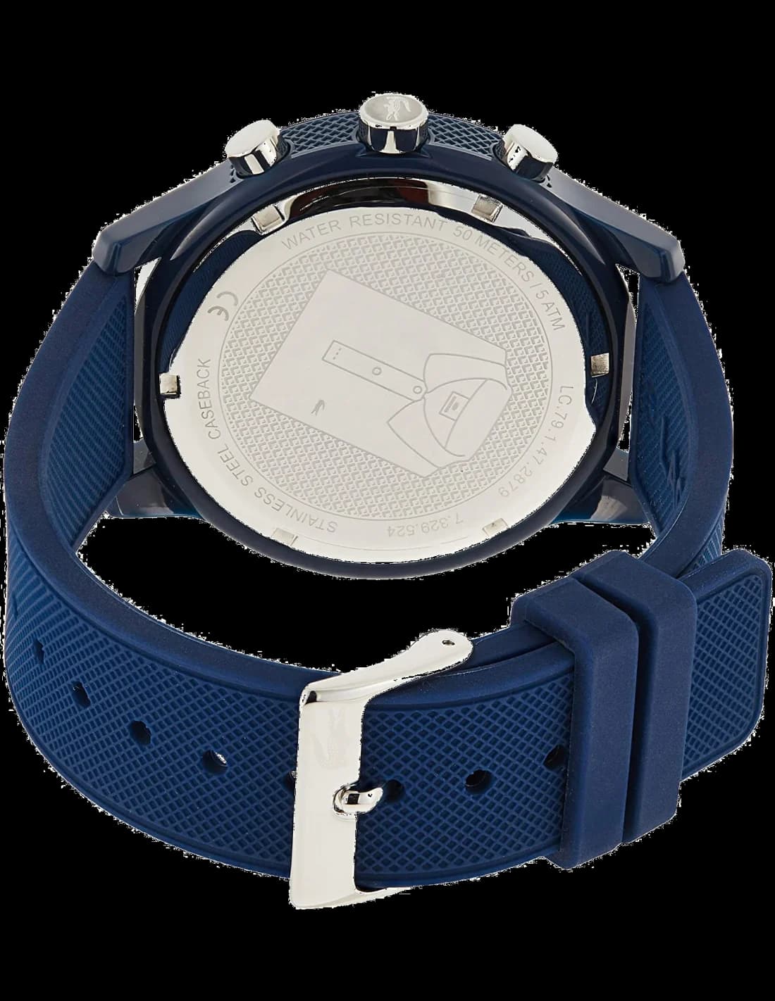 Montre Lacoste 2010970 homme détail cadran bleu