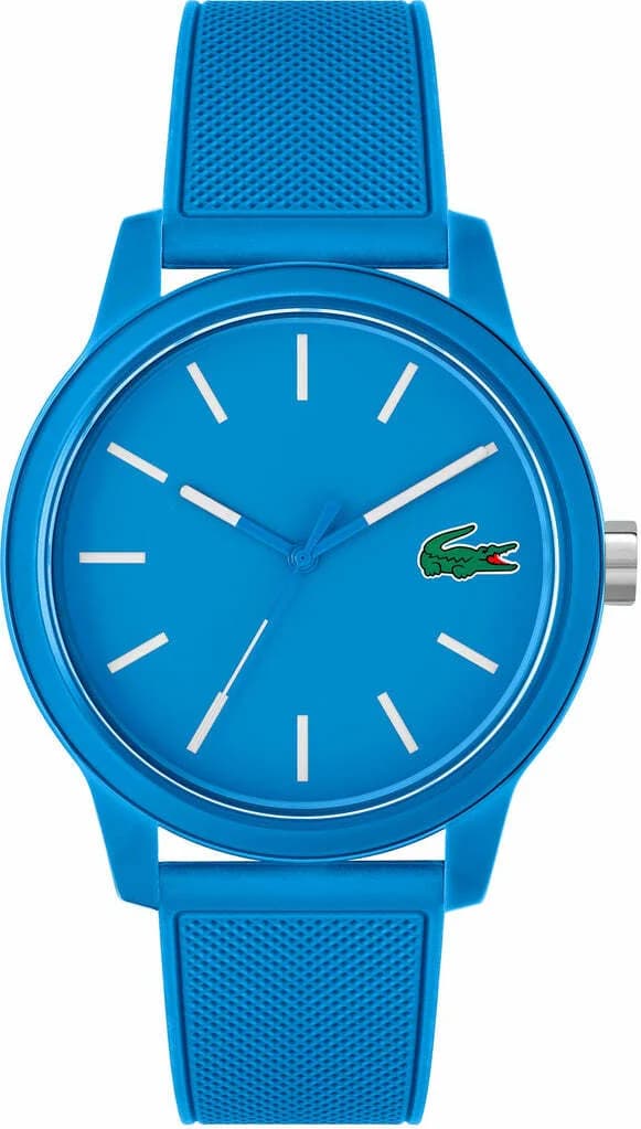 Montre Lacoste 2011193 homme cadran bleu bracelet caoutchouc / silicone