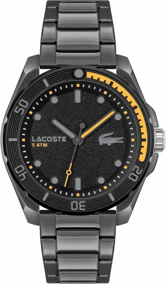 Montre Lacoste 2011288 homme cadran noir bracelet acier inoxydable