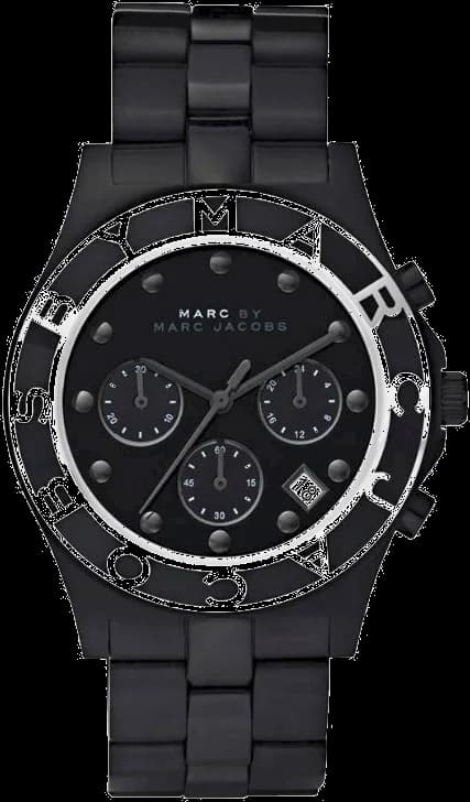 Montre Marc Jacobs MBM3083 femme cadran noir bracelet acier inoxydable