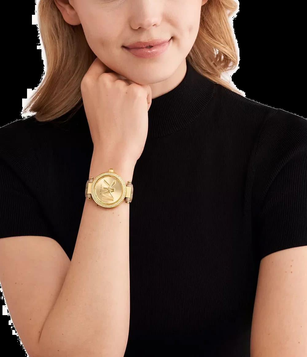 Montre Michael Kors MK4725 femme détail cadran doré