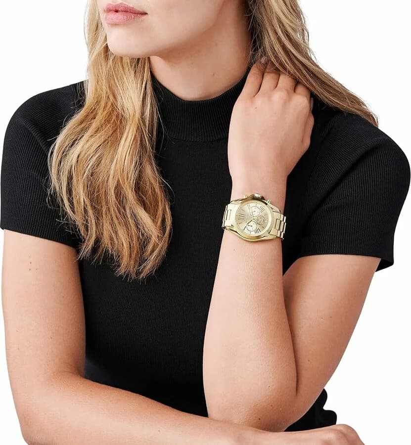 Montre Michael Kors MK5605 femme détail bracelet acier inoxydable