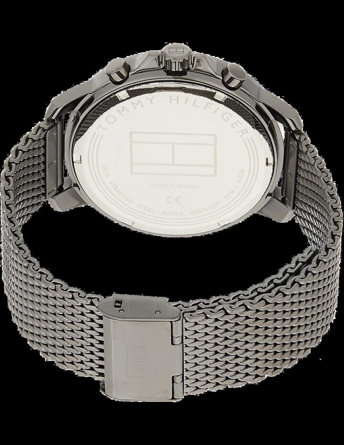 Montre Tommy Hilfiger 1791530 homme détail cadran noir