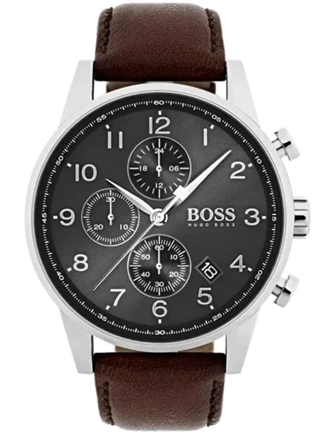 Montre Hugo Boss 1513494 Navigator Chronographe Cuir Marron