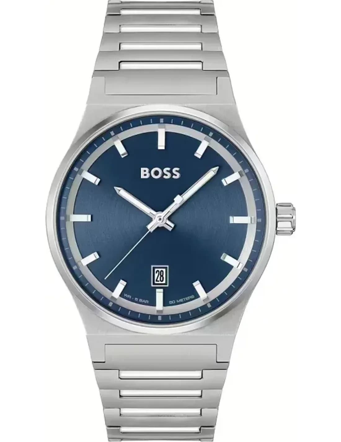 Montre Homme Hugo Boss 1514076 Condor en Acier et Cadran Bleu Soleillé