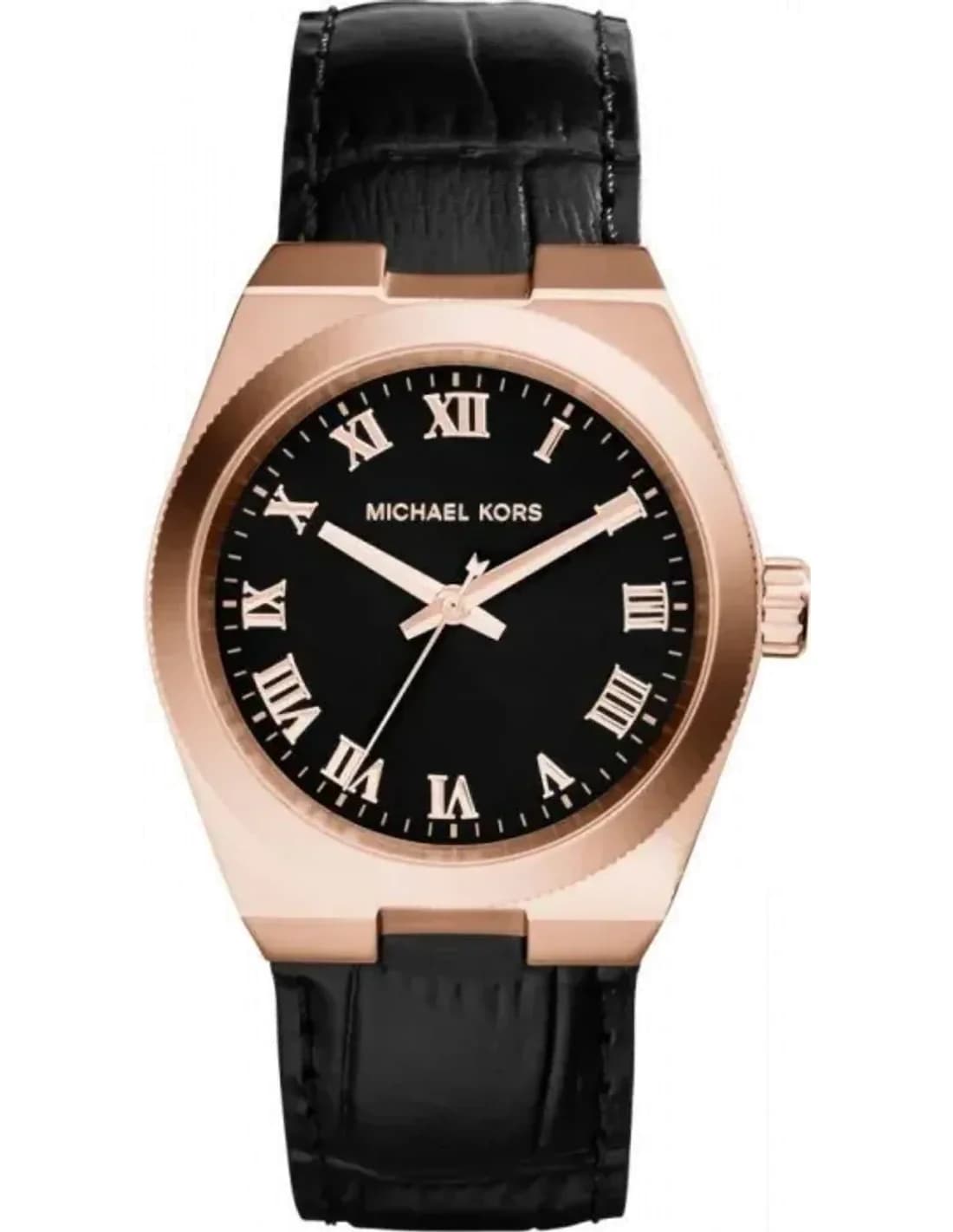 Montre Michael Kors Channing MK2358 Bracelet noir en cuir