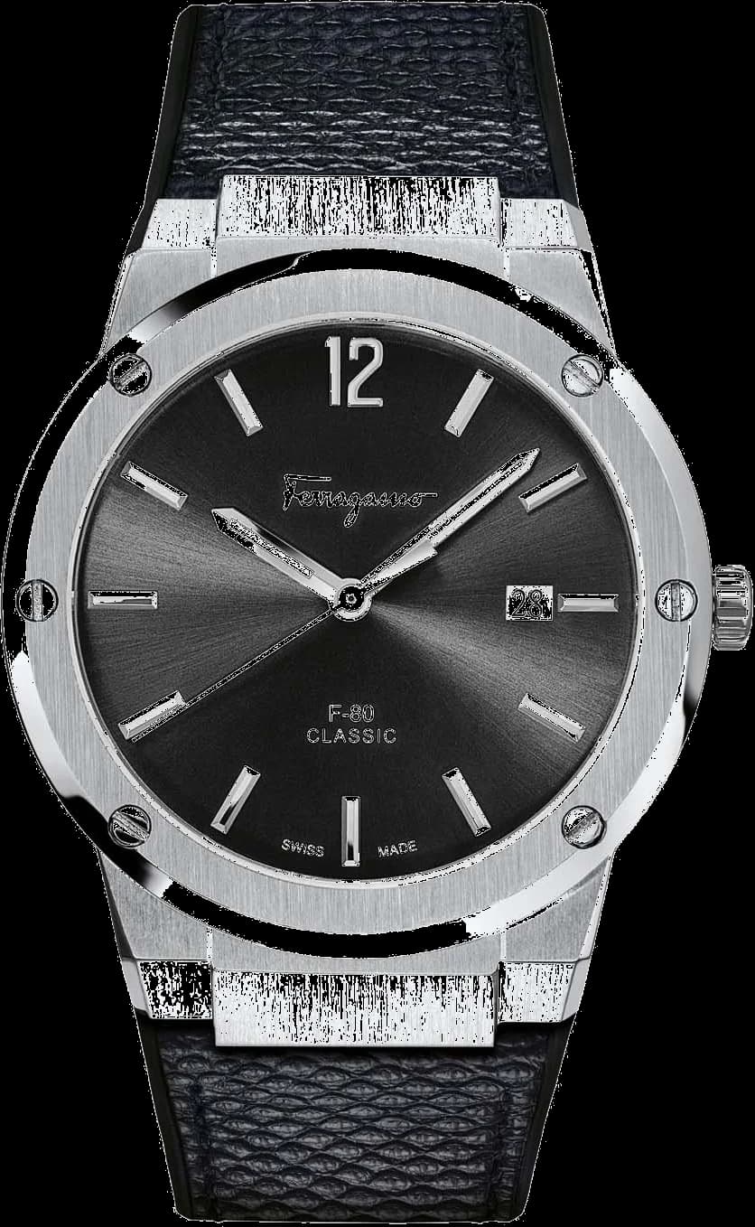 Montre Salvatore Ferragamo SFDT00619 en Acier et Silicone Noir